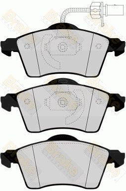 BRAKE ENGINEERING stabdžių trinkelių rinkinys, diskinis stabdys PA1568